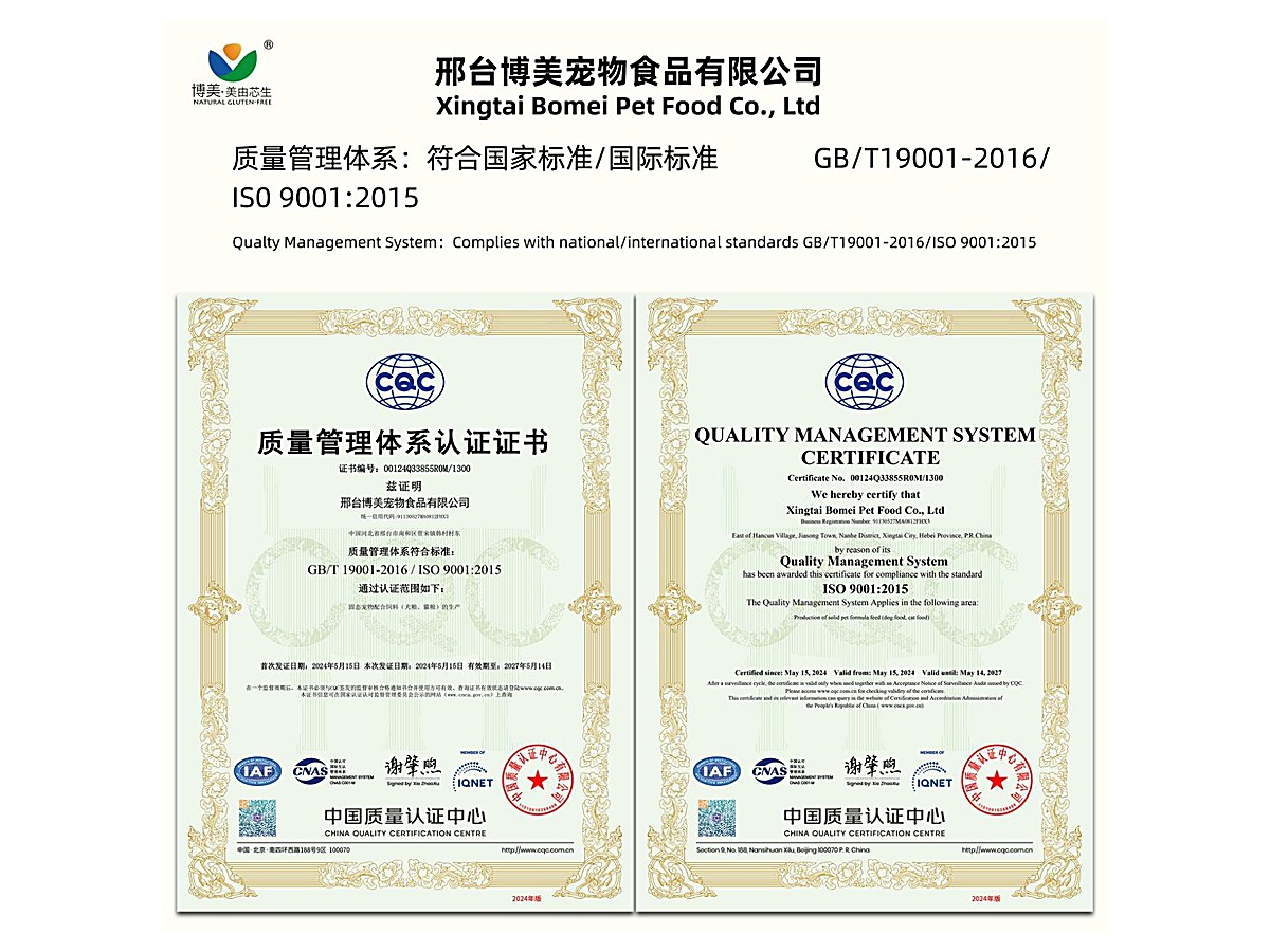 ISO 9001:2015 quality management system