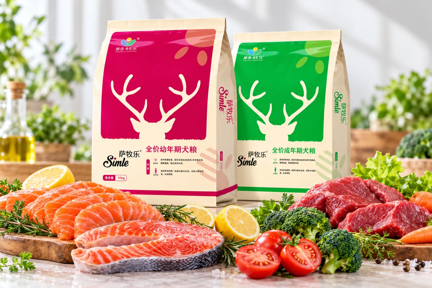 Hình minh họa dòng thức ăn khô cho chó